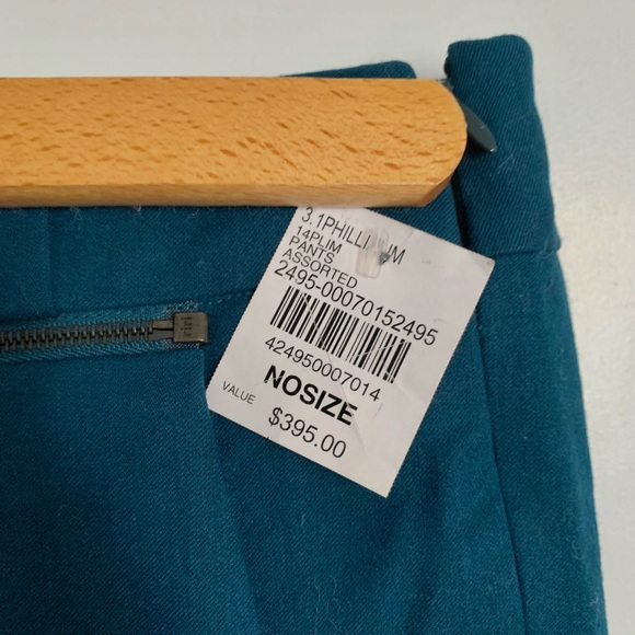 Vintage high rise teal pants/bermuda shorts size L. - Picture 8 of 8